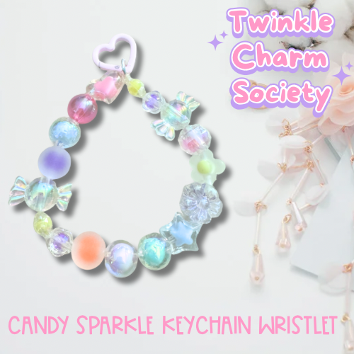 Candy Sparkle Keychain Wristlet