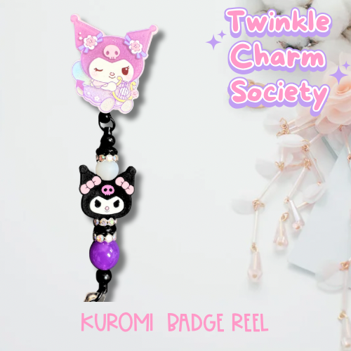 Kuromi Badge Reel