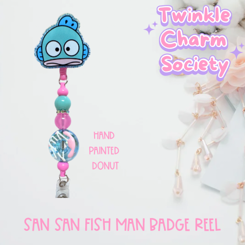 San San Hangyodon Badge Reel