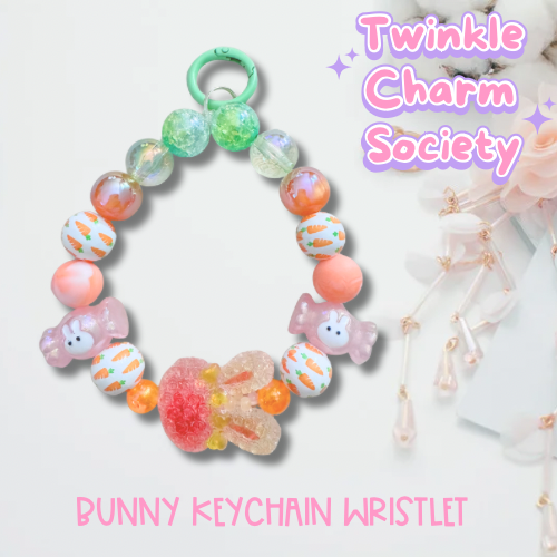 Bunny Keychain Wristlet