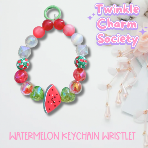 Watermelon Keychain Wristlet